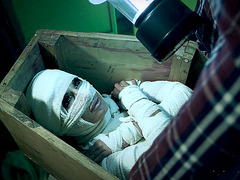 Blonde mummy Elicia Solis woken up from slumber and hungry for dick