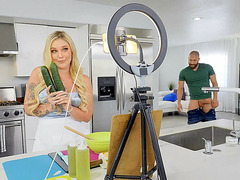 Kali Roses gets the cucumber in her pussy